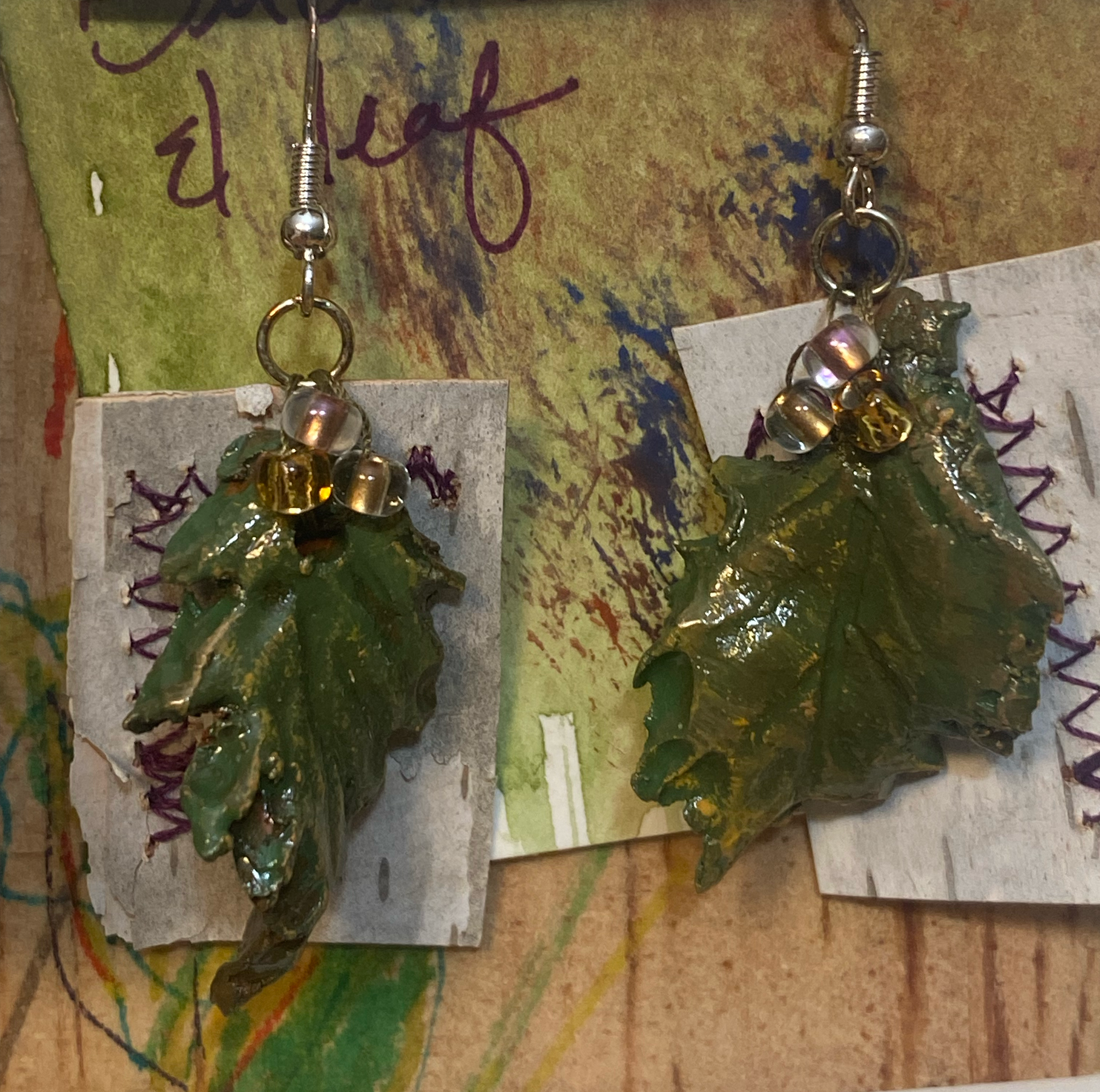 Birch Leaf Earrings